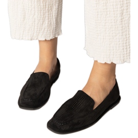 Sorte åbne loafers fra Ekozamsz
