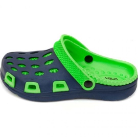 Aqua-Speed Børns flip flops Aqua-hastighed Silvi Jr Kol 48 Green Navy Blue blå