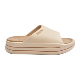 Flip-flops til kvinder på Big Star Platform NN274A034 Beige
