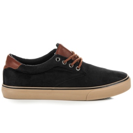 L&H Sneakers i ruskind sort