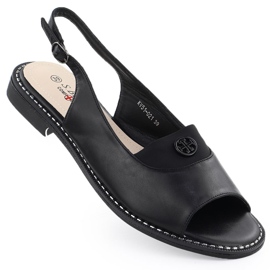 S.Barski Kvinders sandaler Czarne S. Barski Kv51-021 sort
