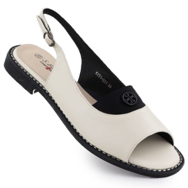 S.Barski Women's Sandals Cream S. Barski Kv51-021 cremet