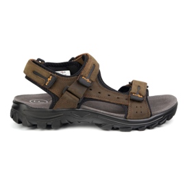 Filippo Mænds lædersandaler MS7038 Brown brun