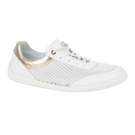 Olivier Barfodet kvinders minimalistiske sko sneakers 1769pol med hvidt net