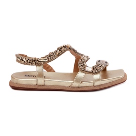 ARTIKER Kvinders sandaler med dekoration Eco Leather Slose Artker 56C1362 Guld gylden