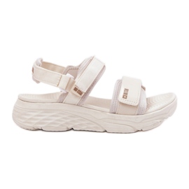 Big Star Kvinders sportssandaler på den store stjerne RR274A076 beige platform