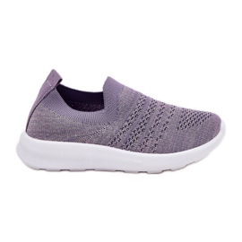 Børns indsatte violette sportssko