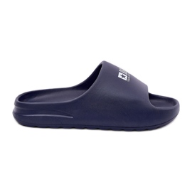 Big Star Mænds skumsko med den store stjerne RR174A014 Navy Blue Logo blå