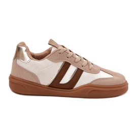 Kvinders sneakers med Eco Suede Beige