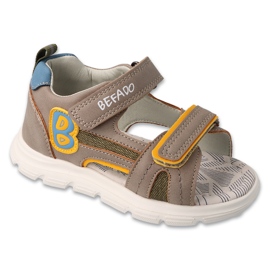 Befado Børns sandaler 170x111 læderindsats grå