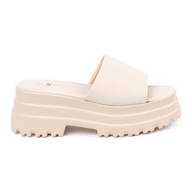 Seastar Hjemmesko på den lette beige platform