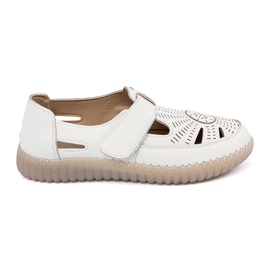 Seastar Kvinders åbne sko med velcro hvid