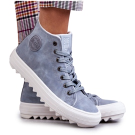 Kvinders isolerede Big Star EE274115 lyseblå sneakers