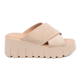 Seastar Damesandaler i beige ruskind