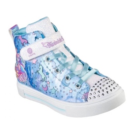 Sko Skechers S Lights Twinkle Sparks Unicorn Daydream 314800L-BLMT blå