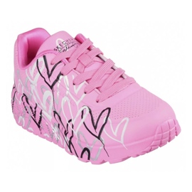 Skechers x Jgoldcrown Uno Lite - Metallic Love 314067L -HPMT Sko lyserød