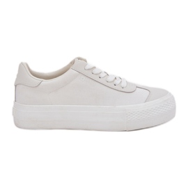 Kvinders sneakers på platformen Big Star RR274337 Hvid