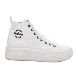 Kvinders sneakers på platformen Lee Cooper LCW-25-44-3209L White hvid
