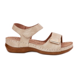 EVento Komfortable kvinders sandaler til beige kiler