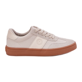 Big Star Kvinders sneakers store stjerne RR274806 beige