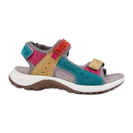 Women's Leather Sandals McKeylor 95347 Multikolor flerfarvet