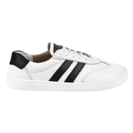 Kvinders lædersko Joker Blackorwhite White - Minimalistiske sneakers Olivier hvid