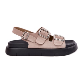 Big Star Kvinders ruskind sandaler med stor stjerne RR274663 klemmer lyserosa lyserød