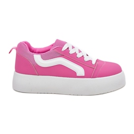Inna Kvinders sneakers på platformen Fuchsia lyserød