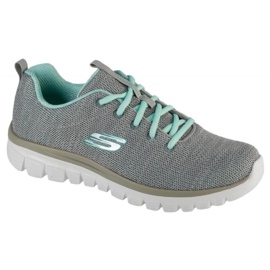 Skechers Twisted Fortune Shoes 12614-Gymn grå