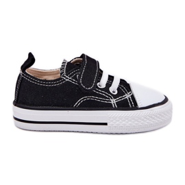 Inna Black Velcro Børns sneakers sort