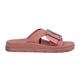 Duftende kvinder flip flops med en dekorativ spænde zaxy RR285077 Dirty Pink lyserød