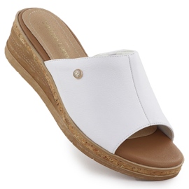 Kvinders flip flops på den hvide kiler Sergio Leone KL-191