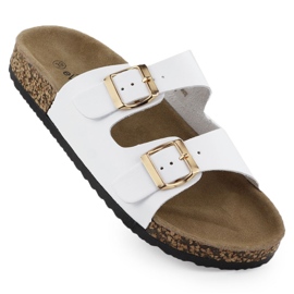 EVento Kvinders flip flops med spænder hvid begivenhed 8323