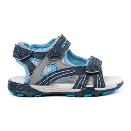Shelvt Navy Blue Boys 'Sandals blå