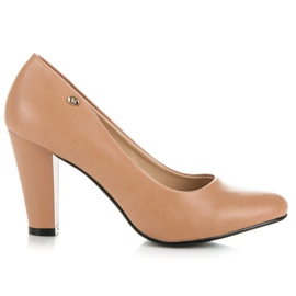 Vices New Collection Klassiske pumps på stolpen brun
