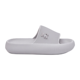 Kvinders skum flip flops på platformen med en Vinceza Teddy Bear 75210 Gray grå