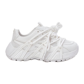 Kvinders sneakers med dobbelt snøring hvidt