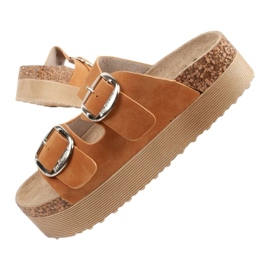 Lee Cooper LCW-25-35-3494L flip-flops brun