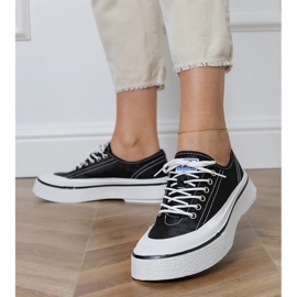 Sorte platformssneakers til kvinder