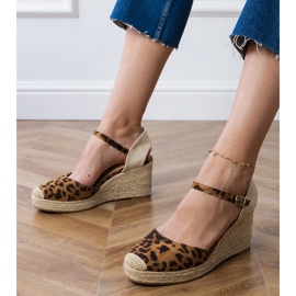 Panther Sandaler Espadrilles på kile brun