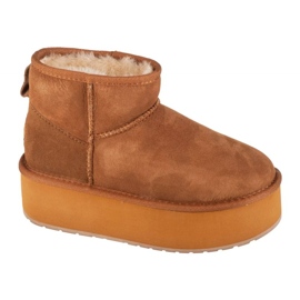 Emu Australia Stinger Micro Flatform Shoes W13082-Ches brun