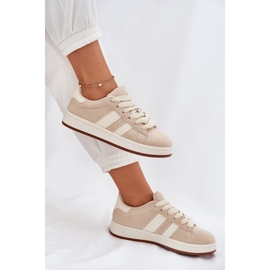 EVento Kvinders sneakers med Eco Suede Beige
