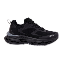 Big Star Mænds sportssko på den store stjerne RR174022 Hi-Polish Platform Black System sort