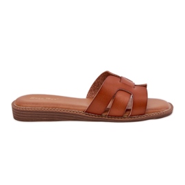 Boto Kvinders hjemmesko med Eco Leather Camel Lisanoria brun