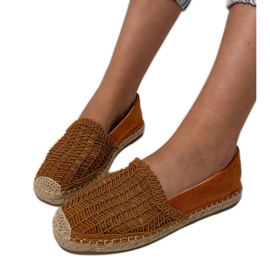 Brun Openwork Espadrilles på platformen