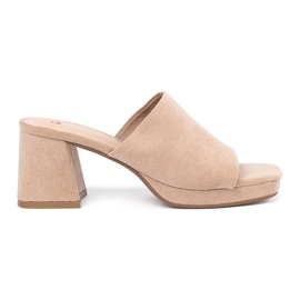 Seastar Beige kvinders høje hæle