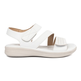 Seastar Kvinders hvide velcro -sandaler