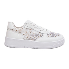 Kvinders mesh sneakers White Stokrotki hvid