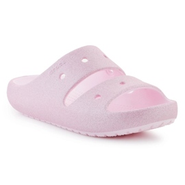 Crocs Classic Glitter Sandal V2 209705-6W lyserød