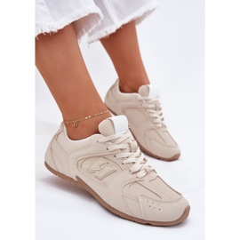 Kvinders sportssko med Eco Suede Beige